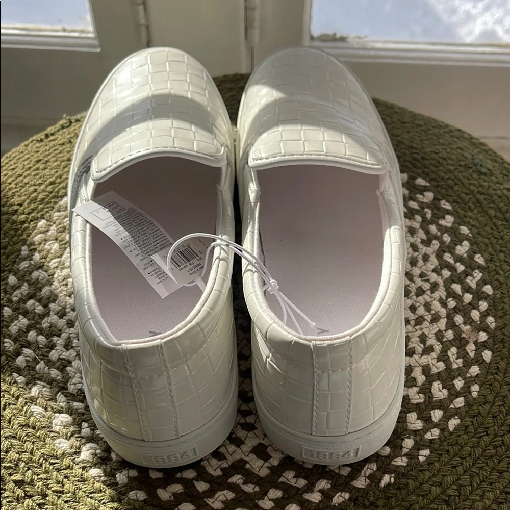 Old Navy White Flats with Slip-On Design and Comfortable Fit